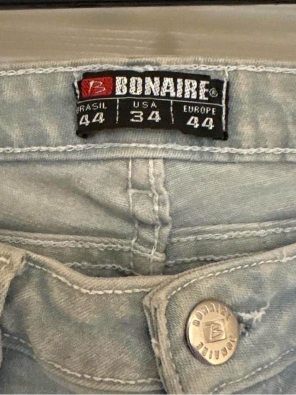 Vintage Bonaire Jeans with Crochet - Picture 2 of 2